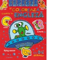 Lipeste si coloreaza cuvinte in engleza (cu 64 abtibilduri)