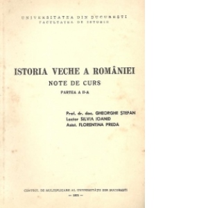 Istoria veche a Romaniei - Note de curs, Partea a II-a