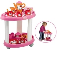 Carucior cu Set  Ceai Hello Kitty