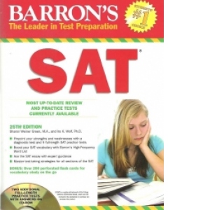 BARRON S - The leader in test preparation - SAT, 25th edition