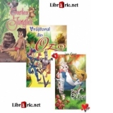 Pachet promotional * Literatura pentru scolari (3 carti bogat ilustrate - format 17x24): Alice in Tara Minunilor; Cartea Junglei; Vrajitorul din Oz