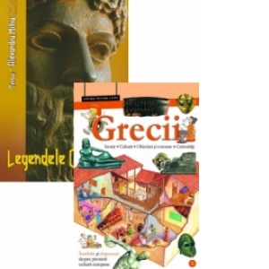 Pachet promotional Legendele Olimpului (Editie 2011 - format A4)+GRECII - Istorie. Cultura. Obiceiuri si Costume. Curiozitati - Intrebari si raspunsuri despre pionerii culturii europene