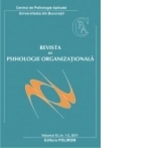 Revista de psihologie organizationala. Volumul XI, Nr. 1-2, 2011