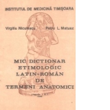 Mic dictionar etimologic latin-roman de termeni anatomici