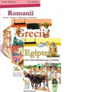 Pachet promotional Istorie Antica pentru copii (3 mini-enciclopedii): Romanii. Grecii. Egiptenii