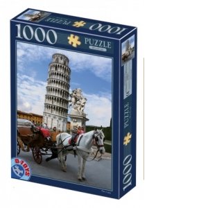 Puzzle 1000 piese Locuri Celebre - Turnul din Pisa