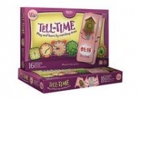 Joc educativ TELL THE TIME, 16 perechi de cartonase