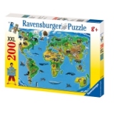 Ravensburg puzzle 200 piese World map