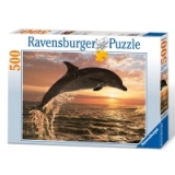 Ravensburg puzzle 500 piese Dolphin sunset