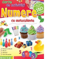 Carte de activitati - Numere cu autocolante