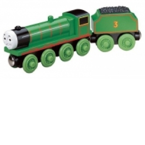 Personaj cu vagon Thomas Lemn - HENRY THE GREEN ENGINE