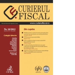 Curierul Fiscal, Nr. 10/2012