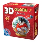3D Globe Puzzle - Craciun 3