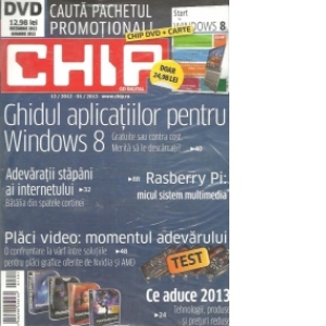 Chip cu DVD, Decembrie 2012-Ianuarie 2013 - Ghidul aplicatiilor pentru Windows 8