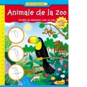 Cum sa desenez - Animale de la zoo. Invata sa desenezi pas cu pas