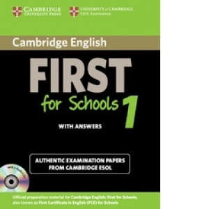 Cambridge English First for Schools 1 Self-study Pack (Students Book with answers and Audio CDs)