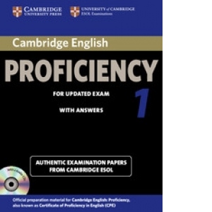 Cambridge English Proficiency 1 for Updated Exam Self-study Pack (Students Book with answers and 2 Audio CDs)