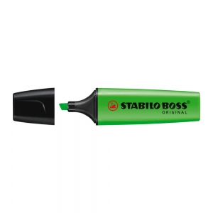 Textmarker Stabilo Boss, varf 2-5 mm, verde