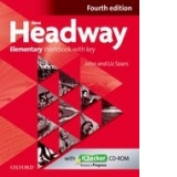 New Headway Fourth Edition Elementary Workbook with Key and Ichecker CD-ROM Pack