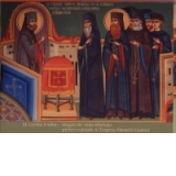 Sfantul Cuvios Irodion - imagini din viata Sfantului, picturi realizate in Trapeza Manastirii Lainici