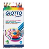 Creioane color Giotto Stilnovo Aquarell 12 bucati/set