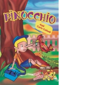 Pinocchio - Carte de colorat + poveste (format B5)