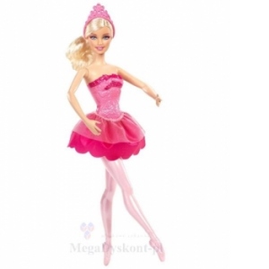 Papusa Barbie Balerina Basic - rochie roz