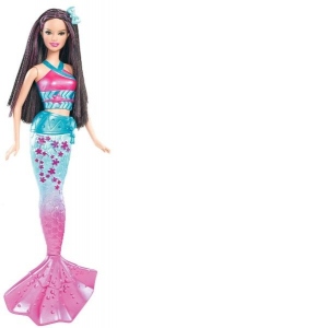 Papusa Barbie Sirena - Bruneta
