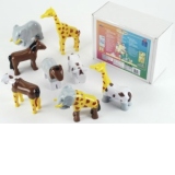 Puzzle magnetic 8 animale