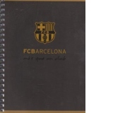 Caiet A5 cu spirala -60 file-Dictando- FC Barcelona