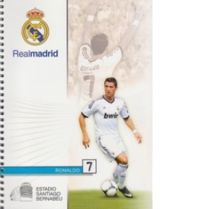 Caiet A4 cu spirala- 60 file- Dictando- Real Madrid