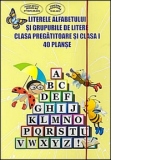 Literele alfabetului si grupurile de litere. Clasa pregatitoare si clasa I. 40 planse