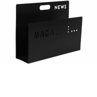 Suport metalic negru ziare si reviste News