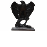 Statueta rasina neagra Vultur 21 cm