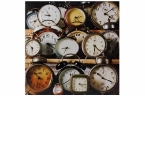 Tablou panza Clocks 50x50 cm