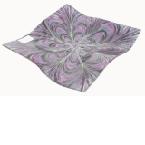 Platou sticla Purple Abyss 35x35x5,5 cm