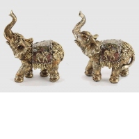 Figurina rasina elefant indian 8x4x10 cm