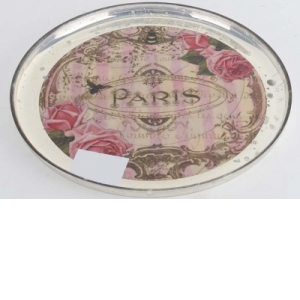 Platou de sticla Paris de Roses 28 cm