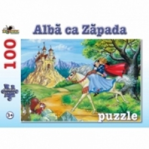 Puzzle 100 piese - Alba ca Zapada