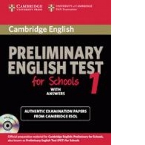Cambridge Preliminary English Test for Schools 1 Self-Study Pack (Student's Book with Answers with Audio CDs (2))