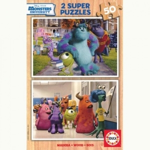 Puzzle Monsters University 2x50 Piese
