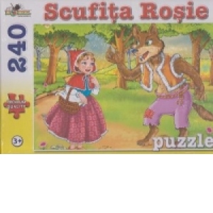 Puzzle 240 piese - Scufita Rosie