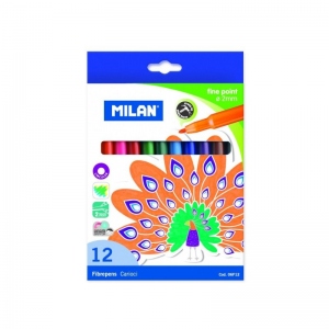 Carioci 12 culori Milan - Fine Point 2 mm