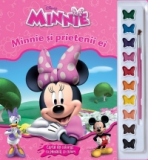 Minnie si prietenii ei. Carte de colorat cu pensula si culori