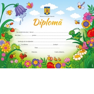 Diploma pentru clasa pregatitoare