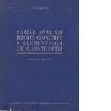 Bazele analizei tehnico-economice a elementelor de constructii (traducere din limba rusa)