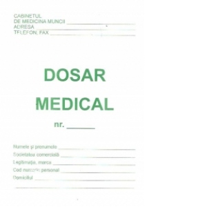 Dosar Medical A5 + fisa aptitudine