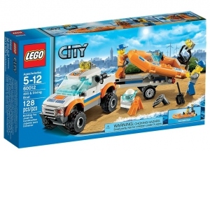 LEGO CITY 4x4 si barca de scafandri - 60012