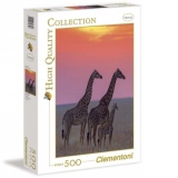 PUZZLE 500 PIESE - FAMILY OF MASAY GIRAFFE AT SUNS - 30339