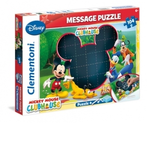 Puzzle 104 Piese-Mesaj-Clubul lui Mickey Mouse
